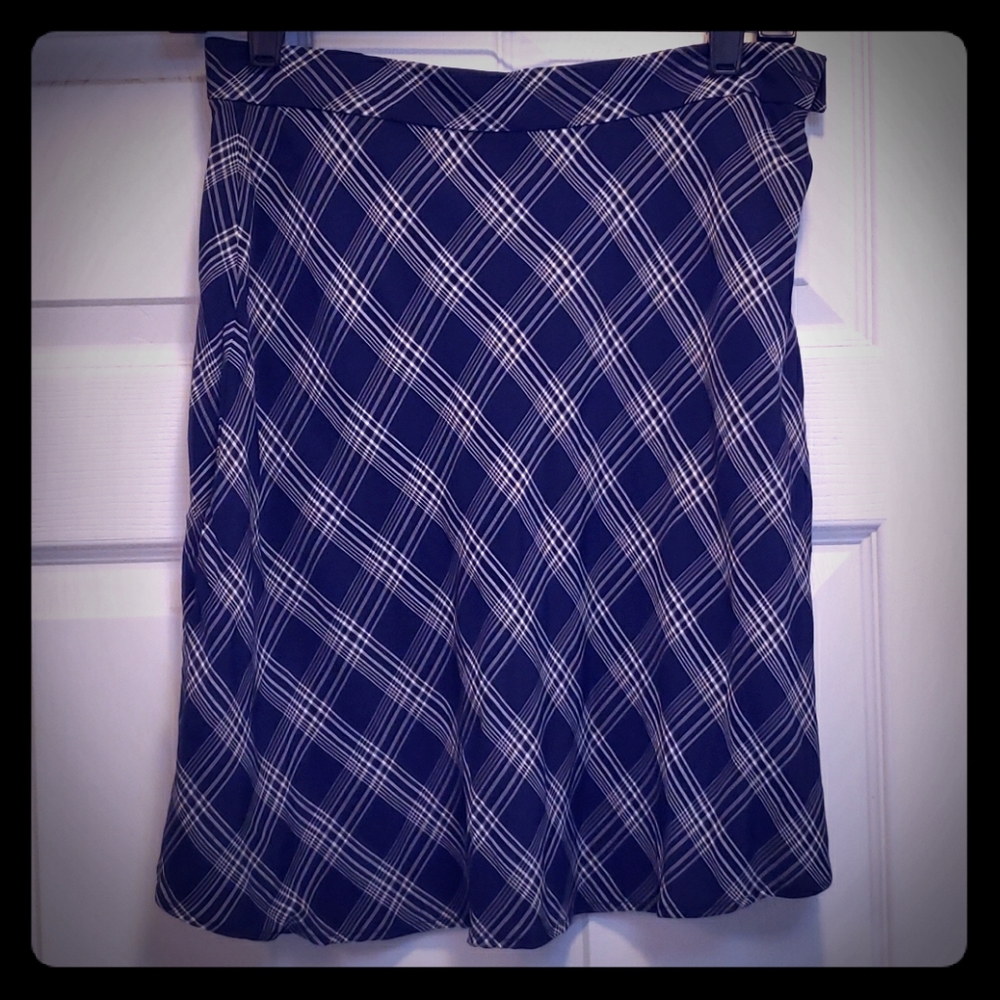 90s plaid rayon mini skirt